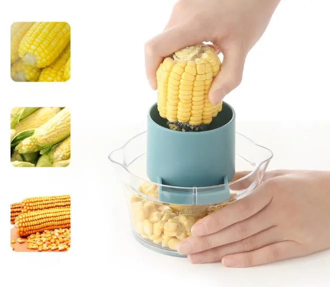 Ручная молотилка кукурузных зерен Овощечистка Стриппер Cob кернелер для удаления