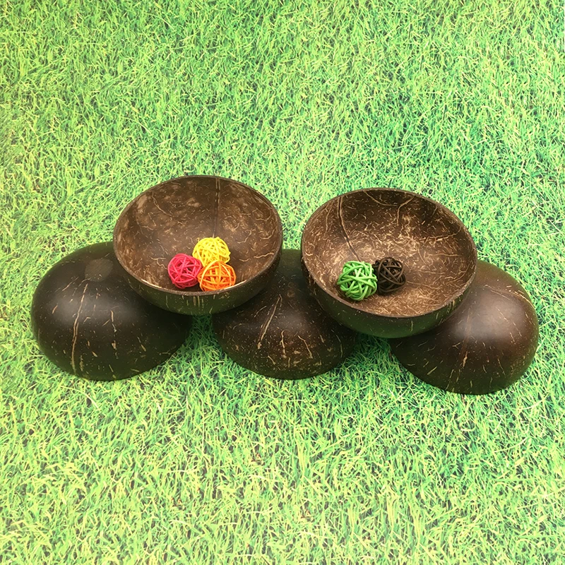 Деревянная миска из чистого натурального кокоса ложка посуда бутика десерт мусс