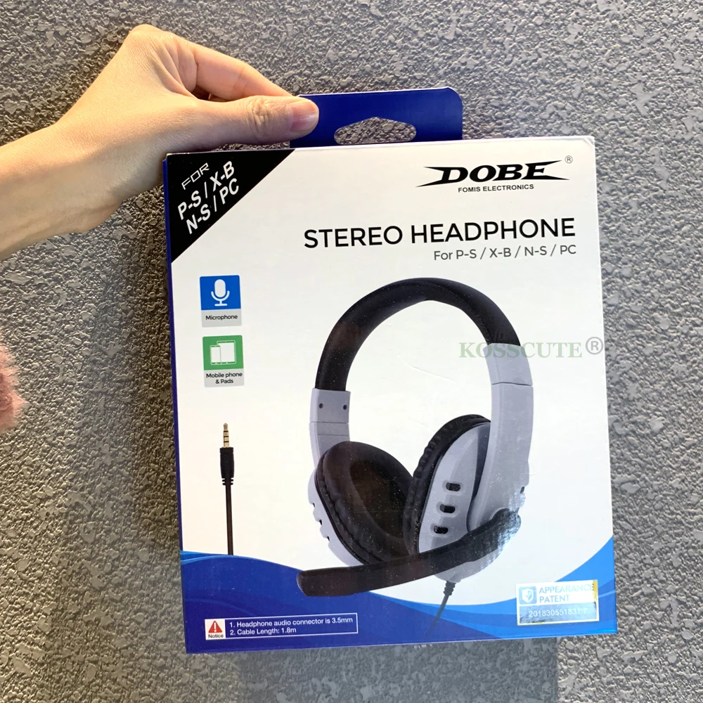 PS5 Проводная гарнитура для геймеров ПК 3 5 мм Xbox one PS4 PC PS3 NS гарнитуры | Электроника