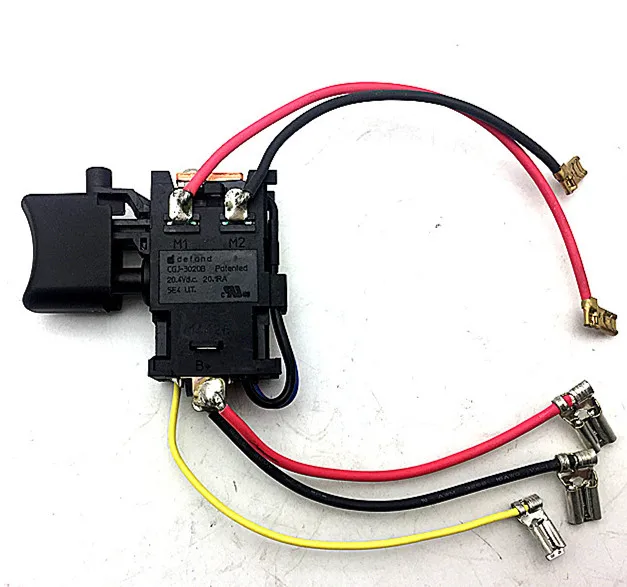 

Оригинальный оригинальный выключатель для беспроводной дрели-шуруповерта Makita 638887-6 HP457D DF457DWE DF457D HP347D DF347D HP457 DF347DWE