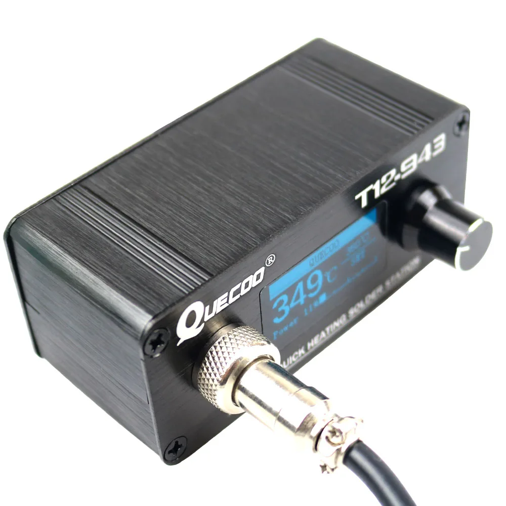 Паяльная станция STM32-OLED T12-943 1,3 дюймов с 907 ручкой и T12-K наконечниками для паяльника Многоязычная без источника питания