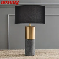 aosong modern lamp table led black e27 desk lights home decorative for foyer living room office bedroom