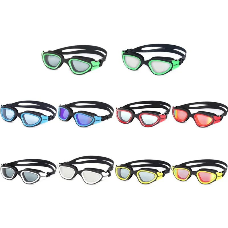 

Men Women Waterproof Silicone Glasses Eyewear Professional Goggles Anti-Fog UV Protection Adjustable Swimming Goggles
