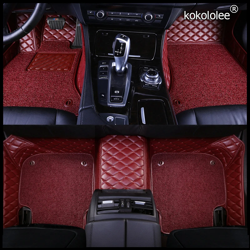 

kokololee Custom car floor mats for Audi A4 A5 A6 SQ5 RS4 RS6 RS7 RS5 A8 A7 Q3 Q5 Q7 S3 S5 S6 S7 S8 R8 TT A1 A3 car foot styling