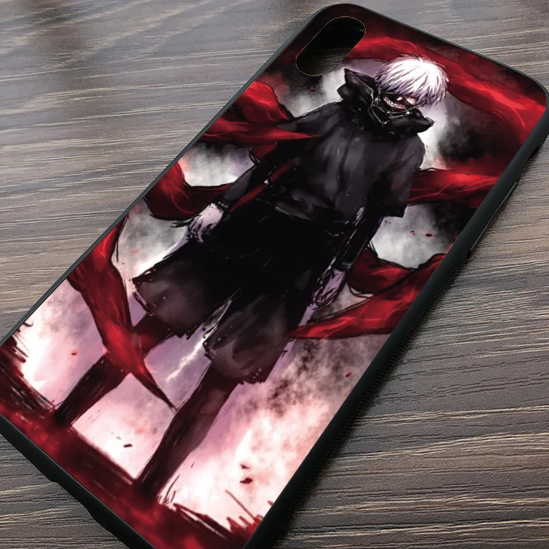 Анимация Токийский Гуль мягкий чехол для телефона из ТПУ iPhone 11 Pro Max X XS XR 8 7 6 5 s Plus