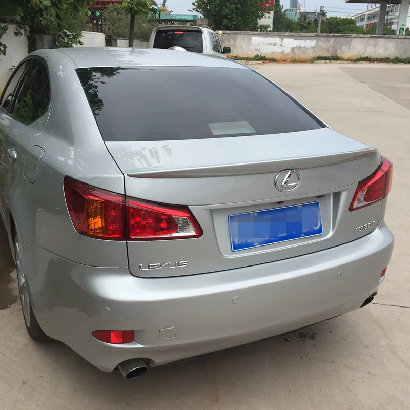 Для Lexus IS250 IS300 IS350 спойлер 2007 2013 ABS Материал заднее крыло автомобиля праймер цвет