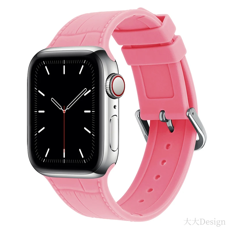 

Rubber Sport Strap for Apple Watch Se 6 5 4 Band 44MM 40MM Bracelet Watchband Accessories belt to iWatch Series 4 3 21 38MM 42MM