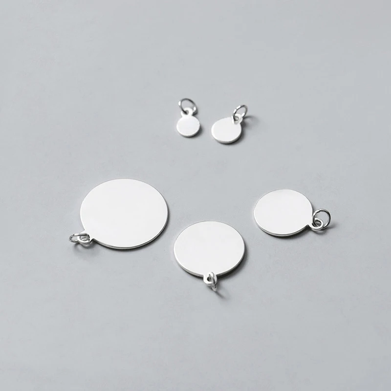 MEETSOFT романтический 2 шт./лот Стерлинговое Серебро 925 пробы глоссарий круглые