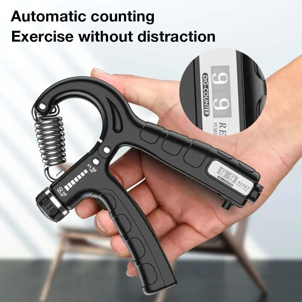 

5-60Kg Adjustable Heavy Gripper Fitness Hand Exerciser Grip Wrist Training Increase Strength Spring Finger Pinch Carpal Expander