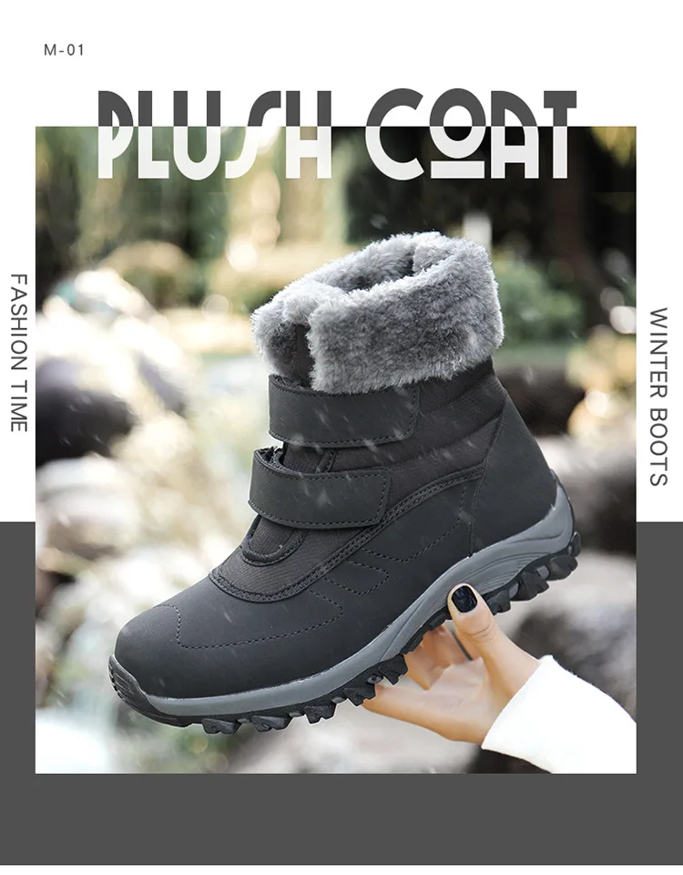 

Snow Boots Women 2019 Autumn Early Winter Thick Bottom High Upper Board Shoes Fashion Mirror Ankle Boots Lovers Shoes