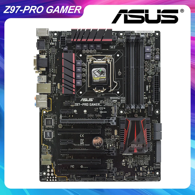 Bestellen Original Motherboard Für Z97-PRO GAMER DDR3 LGA 1150 Desktop Intel Z97 Core I7 I5 I3 CPU USB 3,0 32GB Verwendet Gaming PC Motherboard