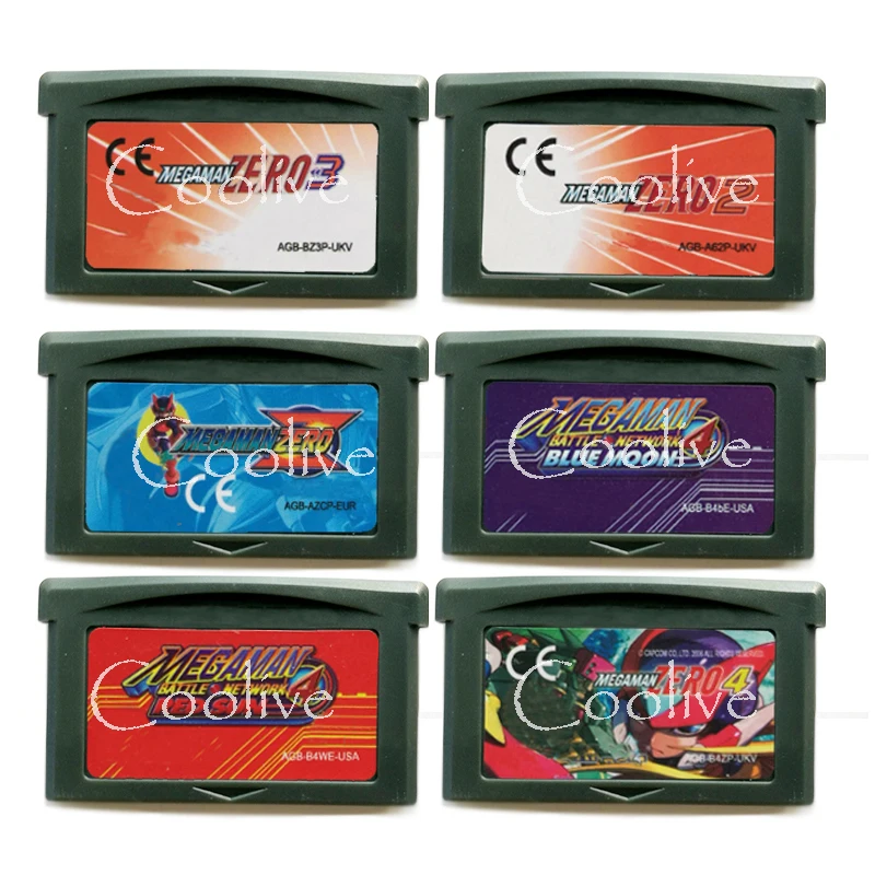 Mega Man Battle Network Megaman нулевой серии видео игры карты памяти чернильного картриджа