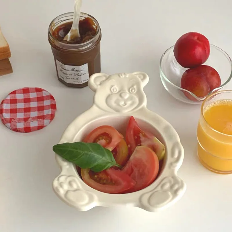 Детская керамическая посуда для десертов завтраков фруктов салатов супа