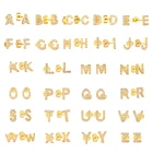 Женские серьги-гвоздики из стерлингового серебра 925 пробы с A-Z алфавитом и надписью, 1 пара, циркониевые а  Z 26 английские буквы