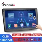 Автомобильный мультимедийный видеоплеер Podofo, проигрыватель на Android 10, 8 ГБ ОЗУ, 128 Гб ПЗУ, с 9 