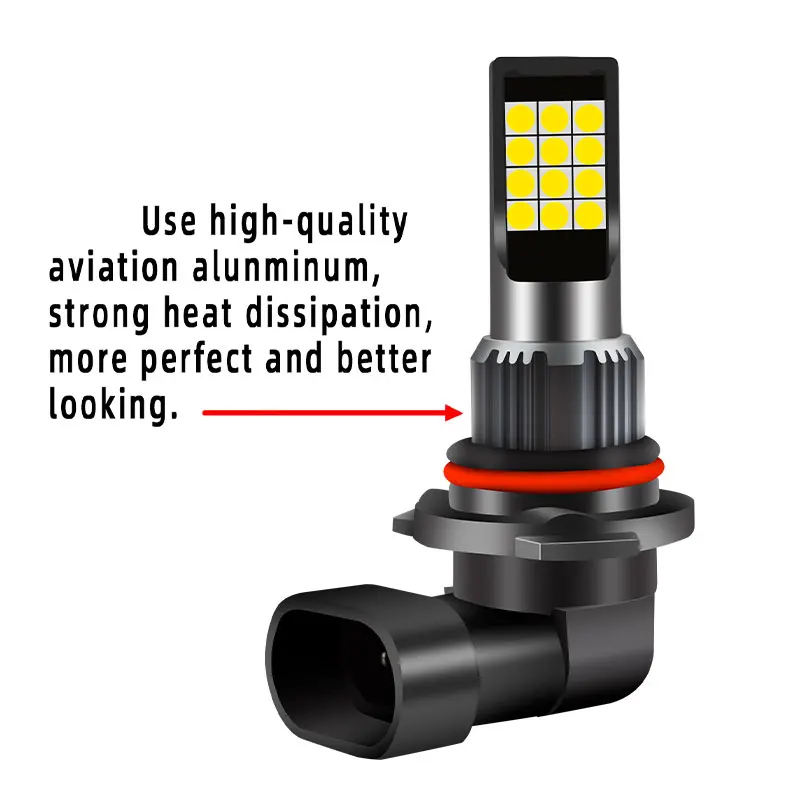 2PCS LED Car Fog Light 9005 Type 12V High Quality White/Yellow Super Bright Lamp Bulb Work Front And Rear Lights | Автомобили и