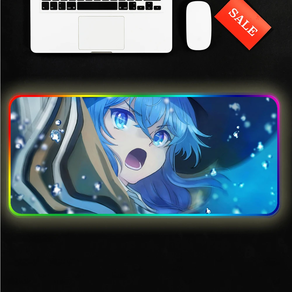 

Japanese anime Mushoku Tensei RGB mouse pad gamer notebook mouse pad game mouse pad gamer keyboard mouse pad escritorio
