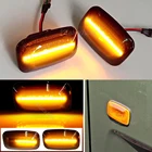 Для Toyota Land Cruiser J70 J80 J100 серии LC70 LC80 LC100 1998-2007 светодиодный динамический крыло указатель поворота светильник Авто Боковой габаритный фонарь