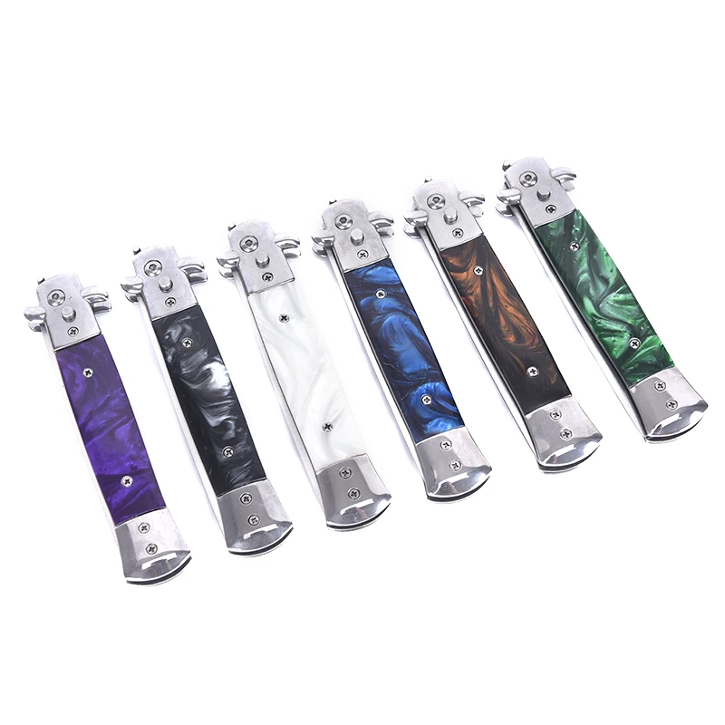 1 шт. мужской карманный нож расческа масло для волос складная Автоматическая