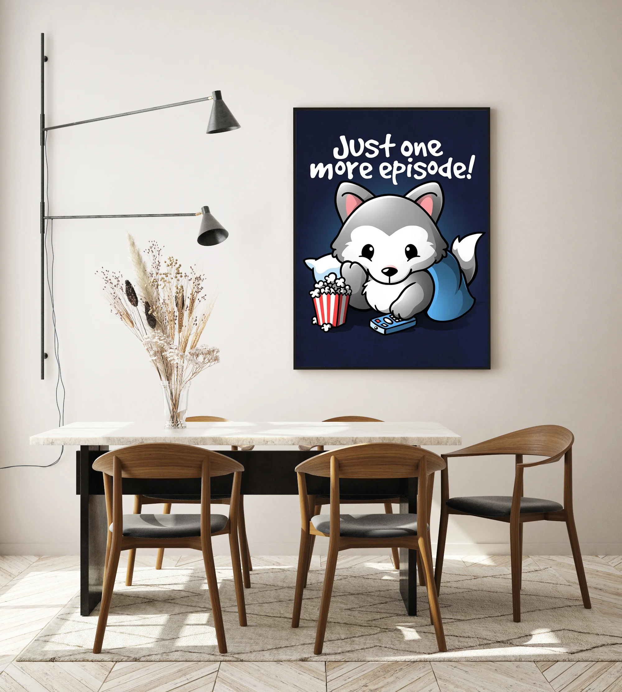 

Modern Canvas Painting HD Printed Poster Animal Wolf One More Episode Pictures Wall Art Modular Home Decor Living Room Framed
