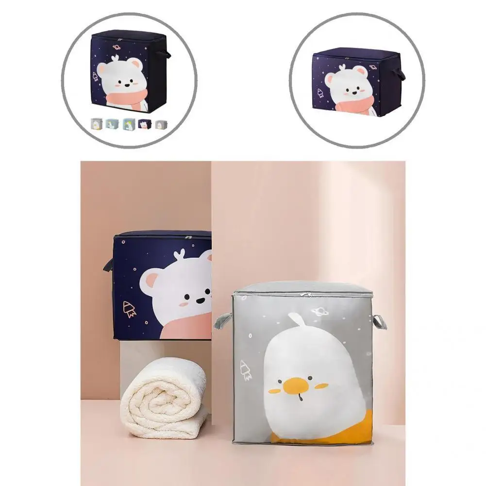 

Прочная мягкая экономичная сумка для хранения одеял, прямоугольная сумка для хранения одеял с 2 ручками для кровати