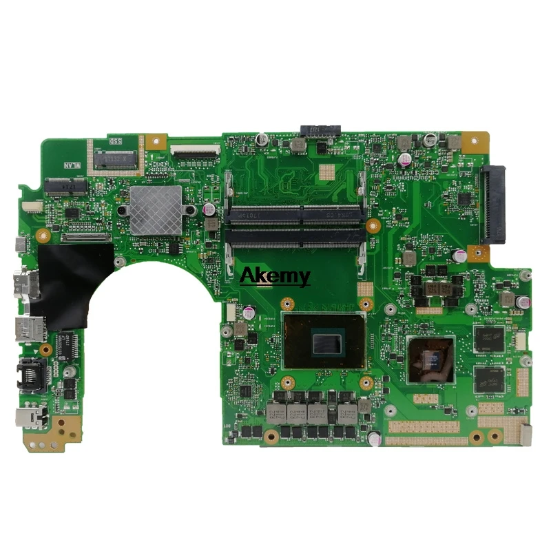 Verkauf Für For Asus X580VN X580VD X580V Mainboard Laptop Motherboard W/ I7-7700HQ CPU GTX1050 GPU