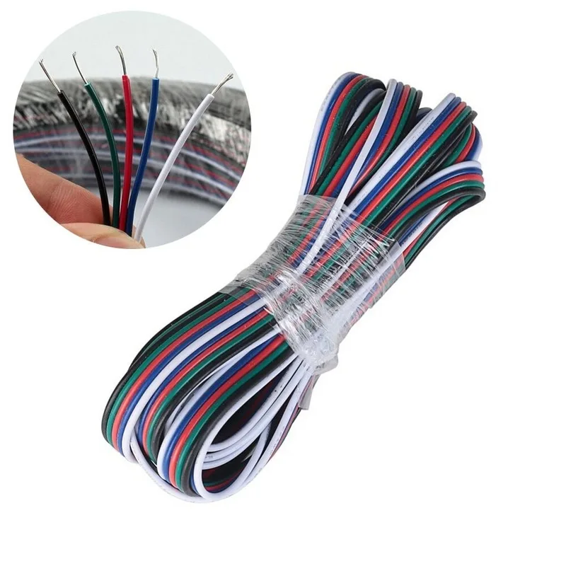 5 м 100 контактный кабель провод 22 AWG RGB удлинитель