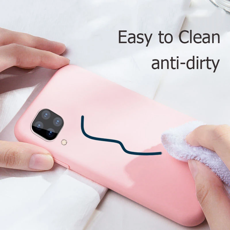 Чехол для Huawei P40 Lite мягкая Жидкая силиконовая резина чехол телефона бампер P 40 Pro -