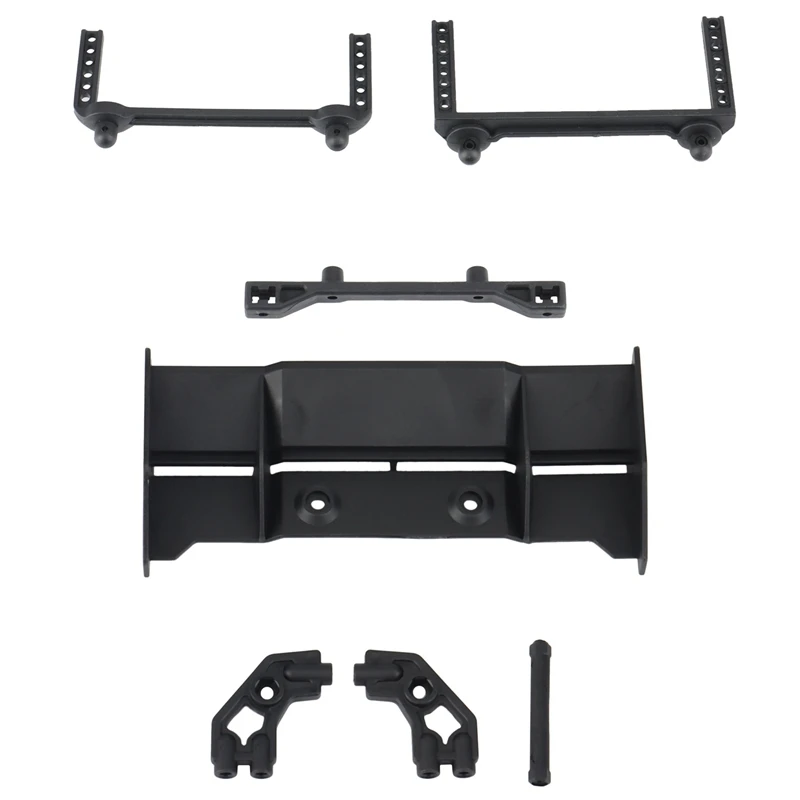 

2 Set RC Car Part: 1 Set Tail Wing Assembly & 1 Set Front Rear Shock Towers Body Posts Set