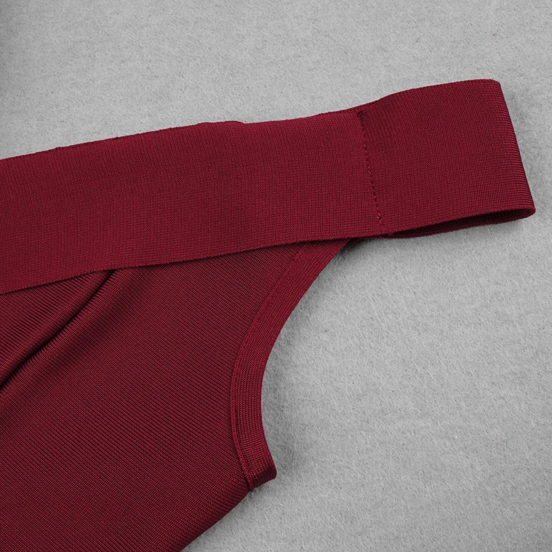 

PB 2020 New Stylish Red Wine Jumpsuit Sexy V Neck Sleeveless Backless Celebrity Party Club Bandage Jumpsuit