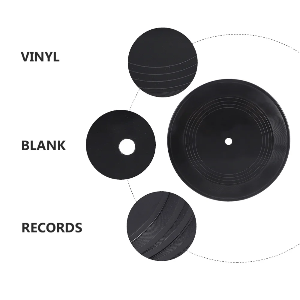 

5pcs Blank Vinyl Records Indie Aesthetic Room Decor Wall Decorative Records