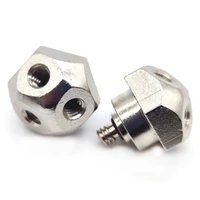 2 pcs 1024 nozzle thread nickel plated brass connector with for three water mist sprayer head fitting
