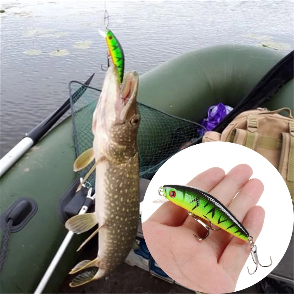 1PCS Минноу рыболовная приманка троллинг воблеры на щуку 70 мм 7 9 г Crankbait Iscas