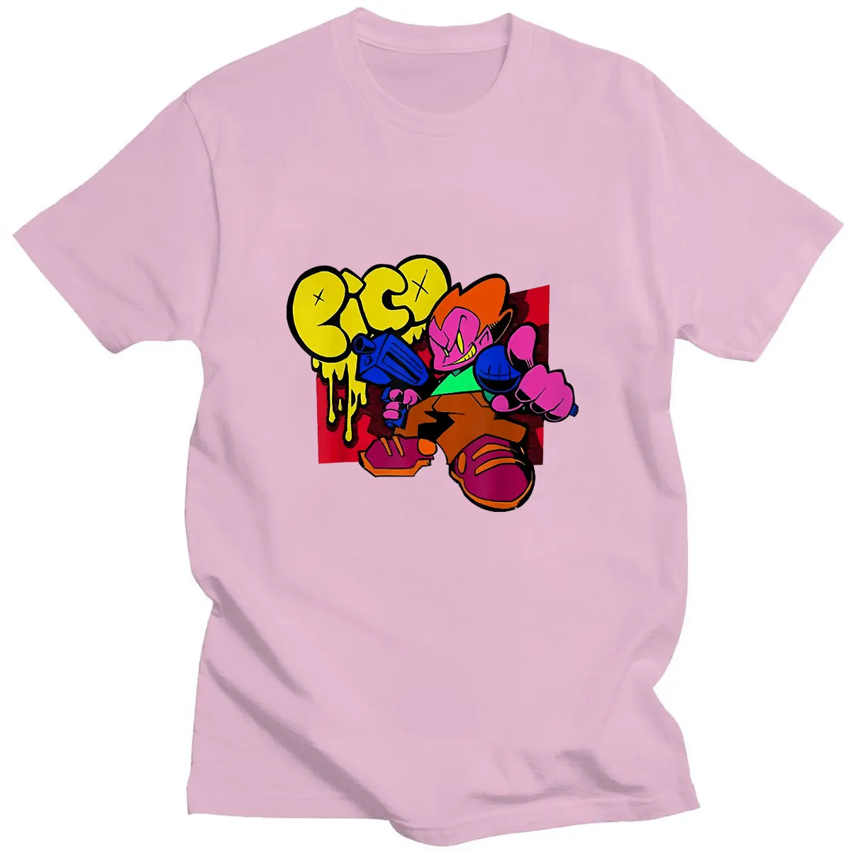 

2021 The New Casual T-shirt Friday Night Funkin Game Pattern Printed Mens Short Sleeve Tshirt Tops Hot Sale Casual Streetwear