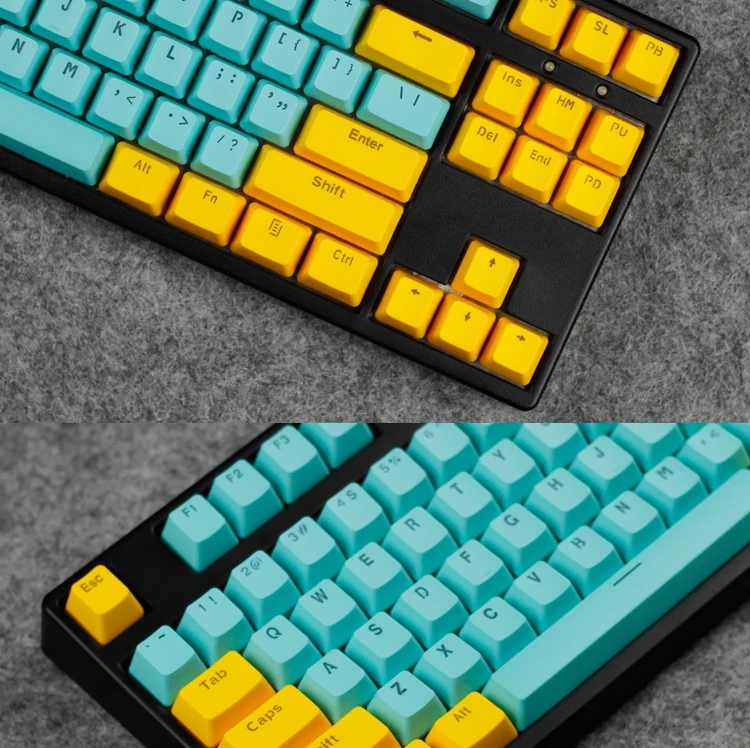 1 комплект ANSI 104 87 Механическая клавиатура PBT с подсветкой ключ колпачок для MX переключатели полупрозрачный ключ крышка s Для EVA Sunshine Dolch queen