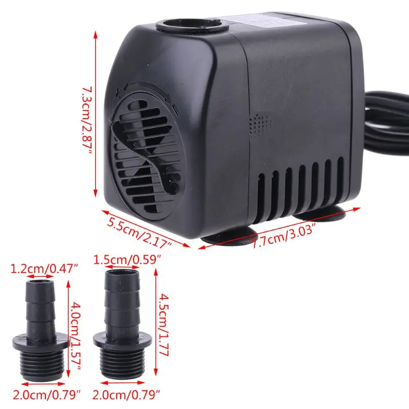 220V 20W 1000L/ч Бесщеточный погружной фонтан водяного насоса насос для аквариума от
