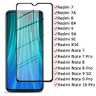 Защитное стекло для Xiaomi Redmi 7 7A 8 8A 9 9A 9C K30, закаленное стекло для Note 7, 8, 8T, 9, 9S, 10 Pro, защита экрана