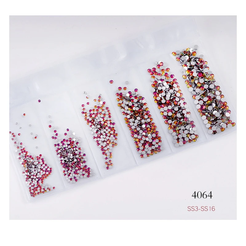 SS3-SS16 декоративный камень для ногтей Стразы частиц плоский с украшением в виде