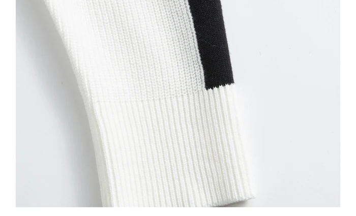 Giordano мужские свитера Mockneck половина Placket контрастный вязаный свитер молния муха Легкий эластичный мужской s свитера для 90059877