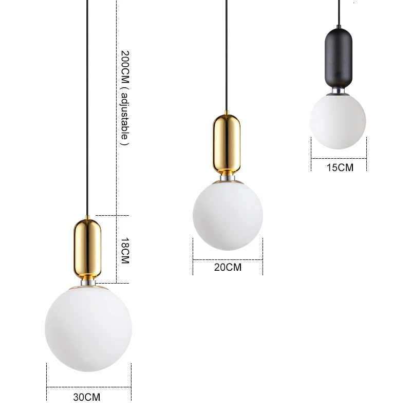Подвесной светильник s светодиодный Современный Стеклянный для бара сферический