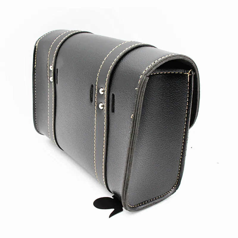 Universal Motorcycle Saddlebags Leather Side Storage Tool Pouch Luggage Bag for yamaha suzuki honda kawasaki Triphum Indian | Автомобили и