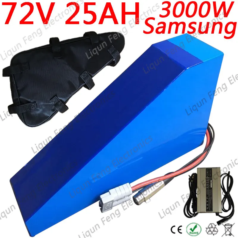 72V 25AH Ebike аккумулятор 2000W 3000W электрический скутер батарея 72v 20AH 18AH 14AH литиевая