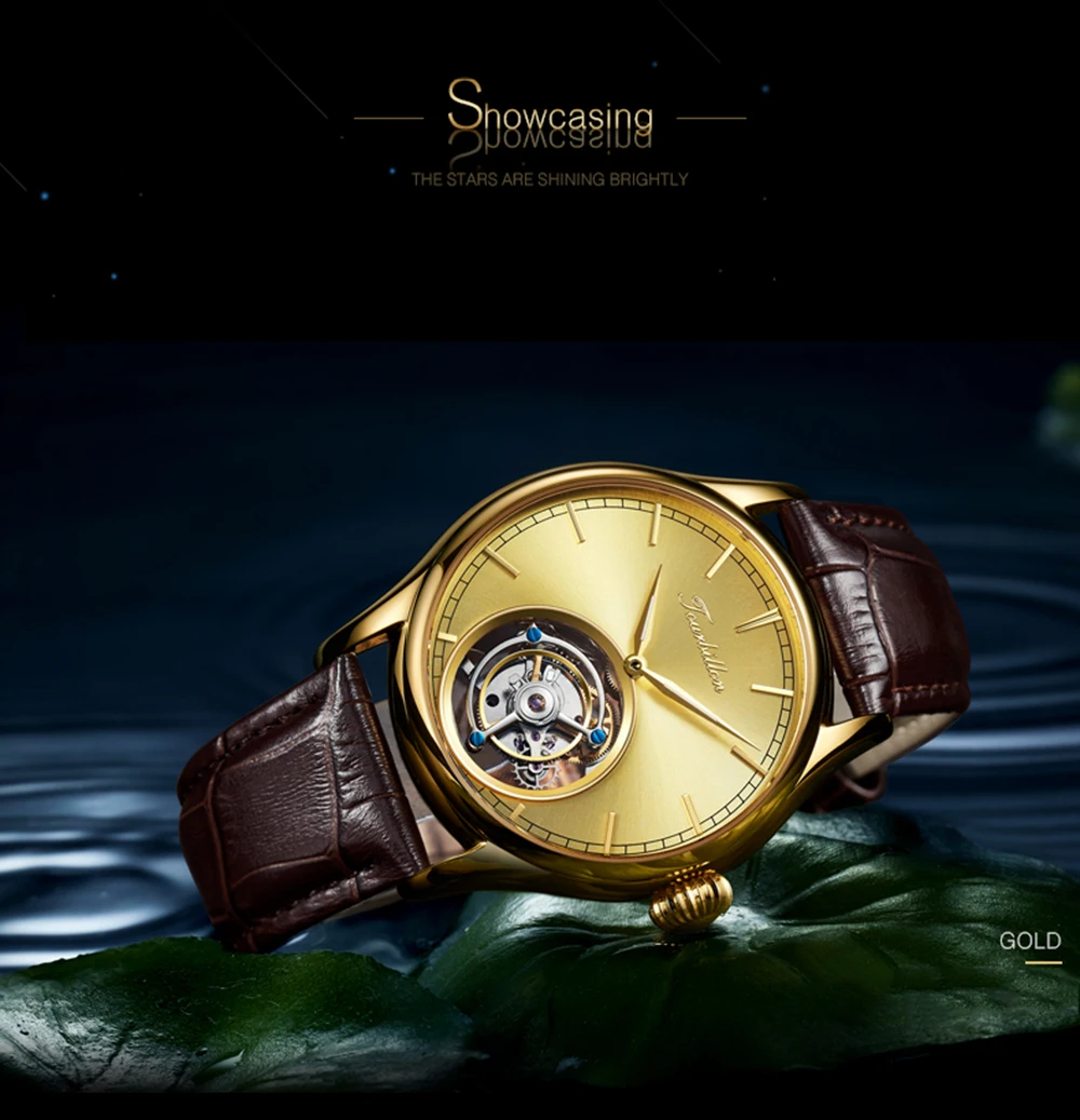 Часы Tourbillon Мужские GIV механические ручные с сапфиром|Мужские часы| |