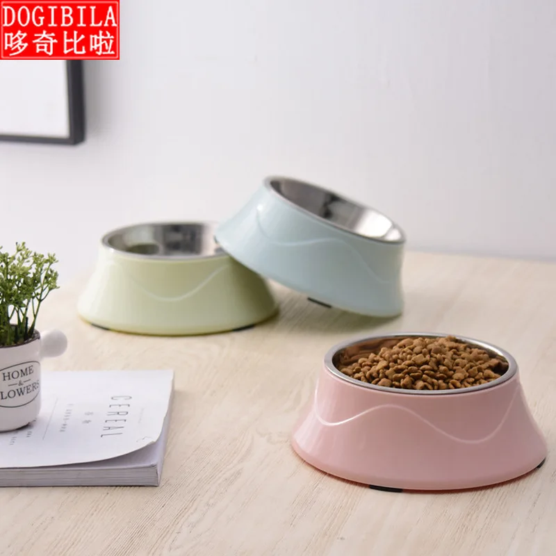 Посуда для домашних животных из нержавеющей стали миска собак и кошек Одиночная