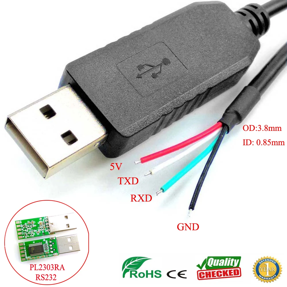 Последовательный кабель Prolific pl2303ra usb rs232c на конец провода PL2303 | Электроника