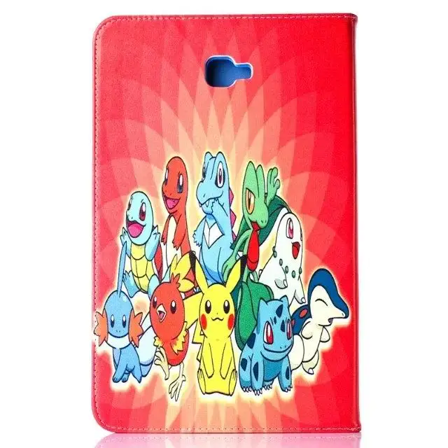 Чехол для samsung Galaxy Tab A A6 10,1 T580 T585 T580N чехол Pokemon Go Милый Пикачу чехол для планшета откидная подставка оболочка coque para