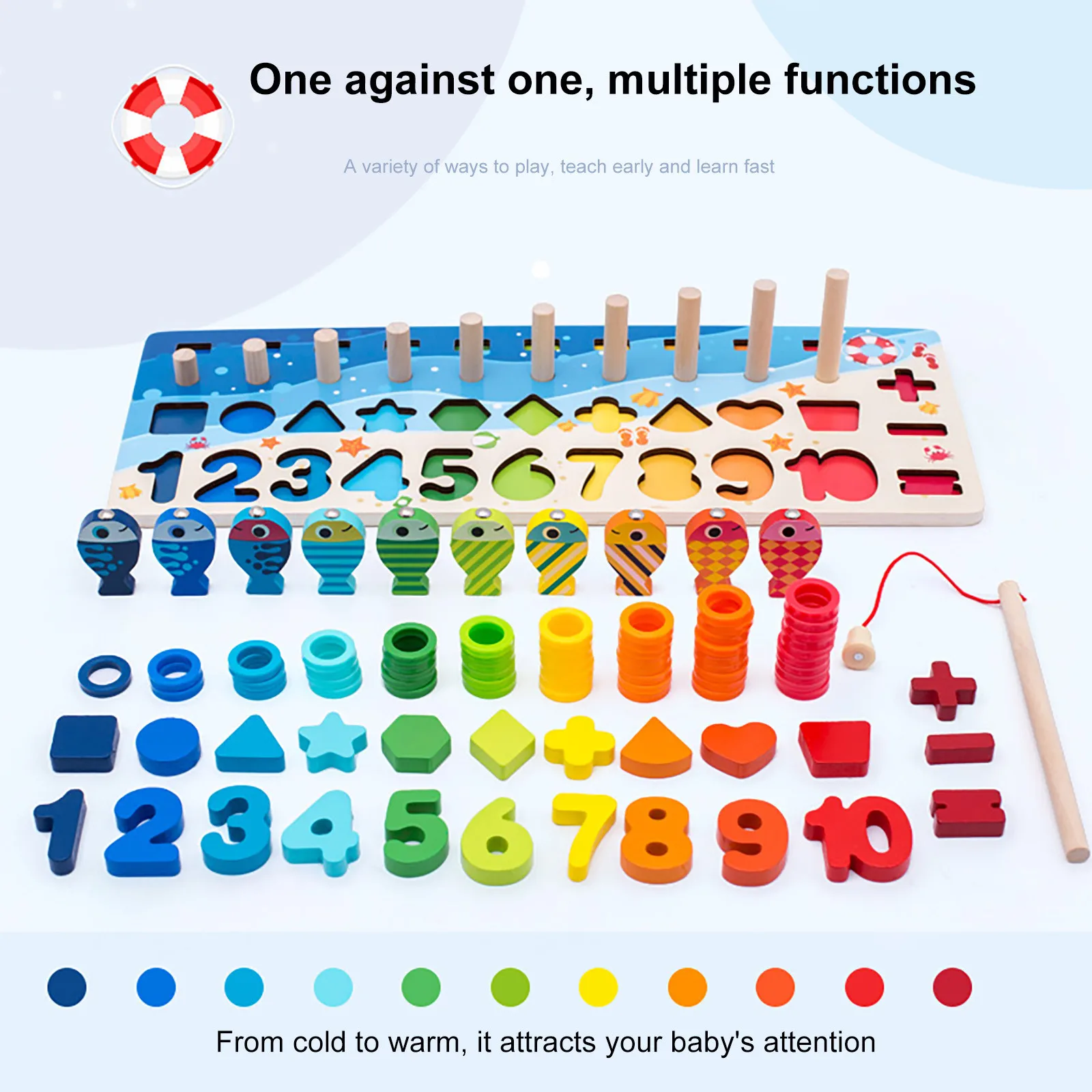 Детские развивающие 3d-игрушки для дошкольников деревянные арифметические