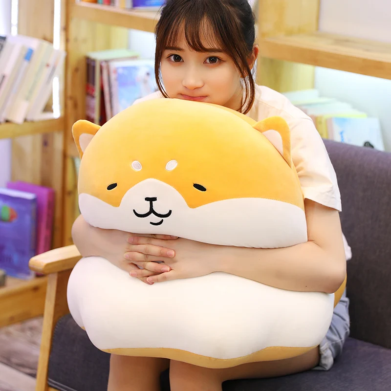 Creative Shiba Inu Plush Pillow Doll Round Corgi Toy Soft Stuffed Cushion Cartoon Animal Kids Upscale Gift | Игрушки и хобби