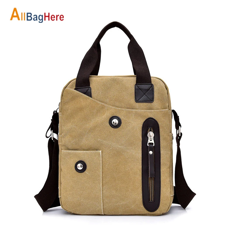 Новинка 2020 мужские холщовые сумки через плечо многофункциональные винтажные