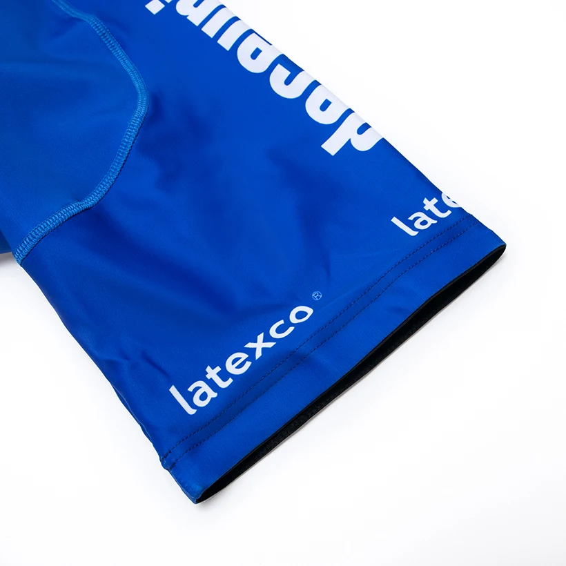 

New 2019 Blue Quickstep Cycling Team Jersey 12D Bike Shorts Set Quick Dry Bicycle Clothing Mens Summer Pro Cycling Maillot Wear